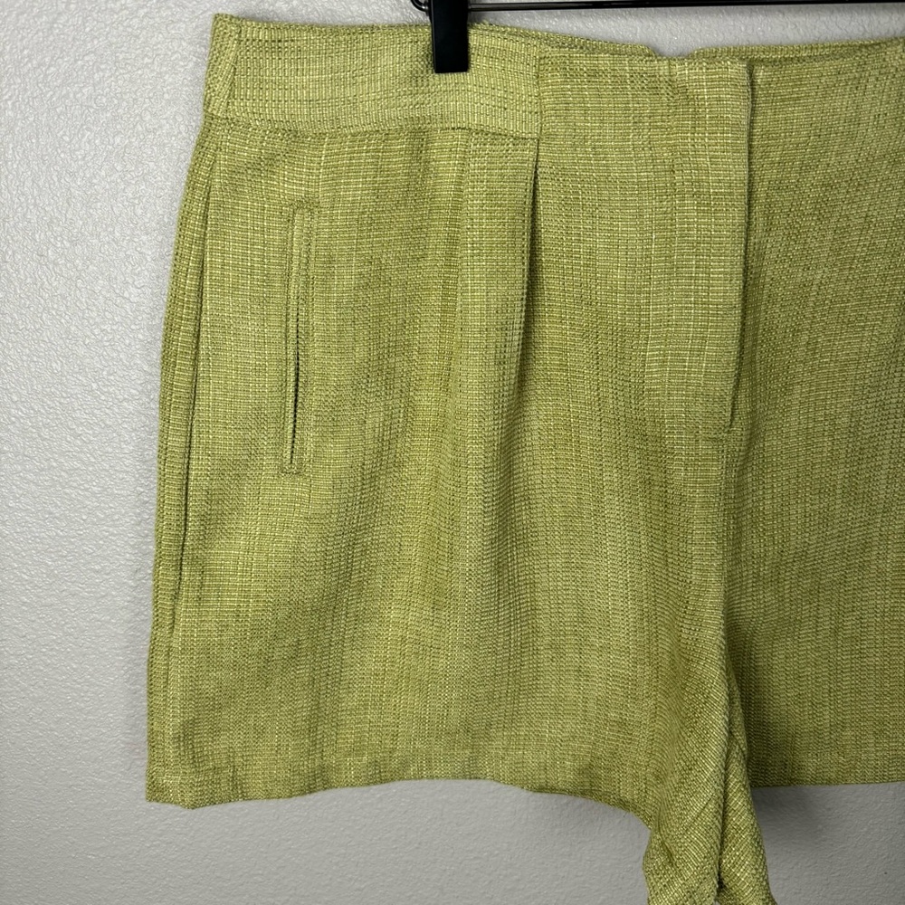 Tuckernuck High Waist Shorts in Light Green